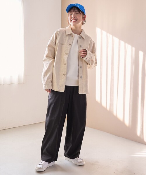 coen（コーエン）の「ナッピングデニムシャツジャケット（デニムジャケット・レディース・コバルトブルー/ナチュラル・FREE）」の12枚目の写真