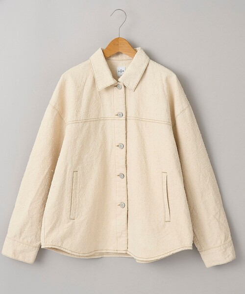 coen（コーエン）の「ナッピングデニムシャツジャケット（デニムジャケット・レディース・コバルトブルー/ナチュラル・FREE）」の20枚目の写真