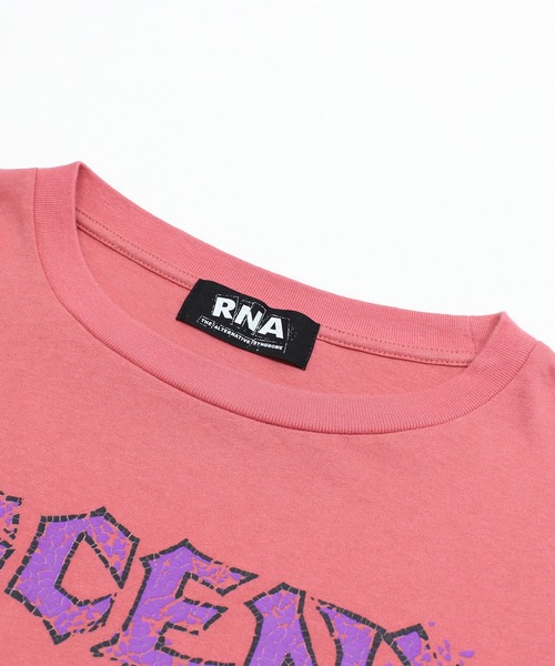 RNA(アールエヌエー)の「M2627 パッチワークリメイクショートロンT(Tシャツ/カットソー・レディース・ピンク/ホワイト/チャコール・MEDIUM)」の14枚目の写真