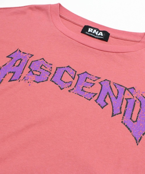 RNA(アールエヌエー)の「M2627 パッチワークリメイクショートロンT(Tシャツ/カットソー・レディース・ピンク/ホワイト/チャコール・MEDIUM)」の15枚目の写真