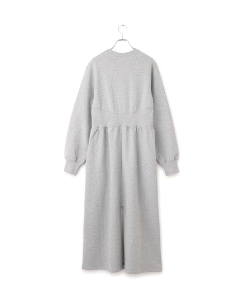 ADAM ET ROPE'（アダムエロペ）の「【WEB限定】ウエストリブスウェットワンピース（ワンピース・レディース・ブラック/グレー・FREE）」の18枚目の写真