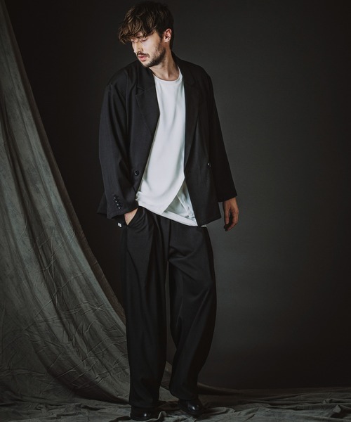 NO ID.(ノーアイディ)の「【NO ID.】Back Slit Double Breasted Jacket / バック スリット ダブル ブレスト ジャケット(テーラードジャケット・メンズ・ブラック/グレー・ONE SIZE)」の17枚目の写真