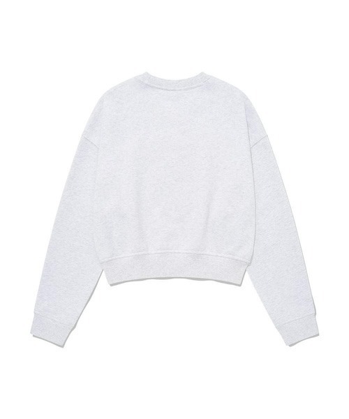 COVERNAT（カバーナット）の「WOMEN'S CROP CLOVER EMBROIDERY MAN-TO-MAN（スウェット・レディース・グレー系その他/ダークブルー・MEDIUM/SMALL）」の8枚目の写真