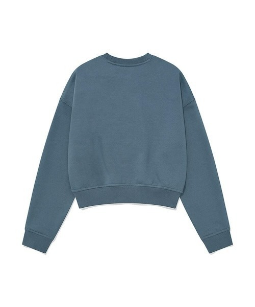 COVERNAT（カバーナット）の「WOMEN'S CROP CLOVER EMBROIDERY MAN-TO-MAN（スウェット・レディース・グレー系その他/ダークブルー・MEDIUM/SMALL）」の14枚目の写真