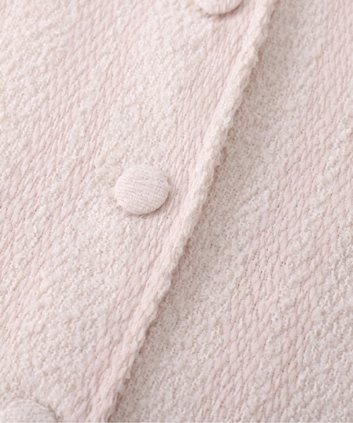 LA POMME petit（ラポミ・プチ）の「Pink Motif Fluffy Jacket（その他アウター・レディース・ピンク・LARGE/MEDIUM/SMALL）」の3枚目の写真