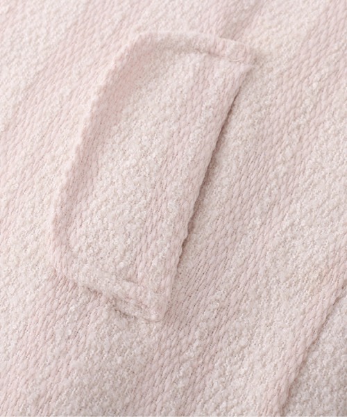 LA POMME petit（ラポミ・プチ）の「Pink Motif Fluffy Jacket（その他アウター・レディース・ピンク・LARGE/MEDIUM/SMALL）」の4枚目の写真