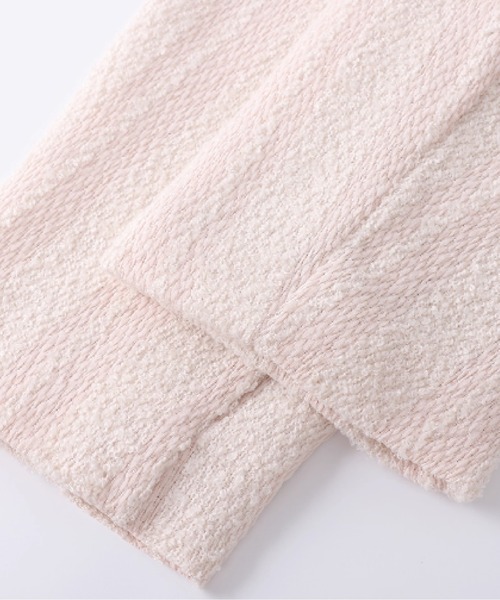 LA POMME petit（ラポミ・プチ）の「Pink Motif Fluffy Jacket（その他アウター・レディース・ピンク・LARGE/MEDIUM/SMALL）」の5枚目の写真