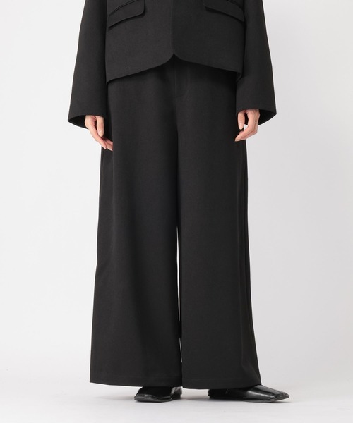 studio CLIP(スタディオクリップ)の「【WEB限定】アイロンいらずジャケットセット《オケージョン2026SS》(スーツセット・レディース・ネイビー/ベージュ系その他/ブラック・フリー(L)/FREE/PF)」の21枚目の写真