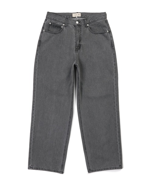 The DUFFER of ST.GEORGE(ザダファーオブセントジョージ)の「【WEB限定アイテム】STRAIGHT BAGGY JEANS:ブリーチ加工 ワイドストレート バギージーンズ(デニムパンツ・メンズ・ライトグレー・X-LARGE/LARGE/MEDIUM/SMALL)」の7枚目の写真
