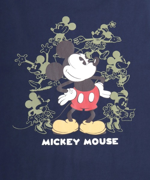 Disney（ディズニー）の「Disney（ディズニー）ワンポイント刺繍 キャラクターバックプリント ロンT/ミッキーマウス ミニーマウス（Tシャツ/カットソー・レディース・スミクロ/ネイビー/オフホワイト/グレー系その他・M/L）」の11枚目の写真