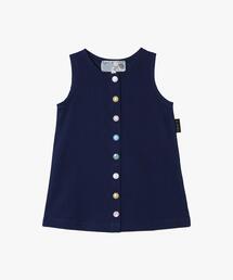 agnes b.（アニエスベー）の「ベビー マルチカラー コットン ノースリーブ ワンピース ”Barbie”（ワンピース）」