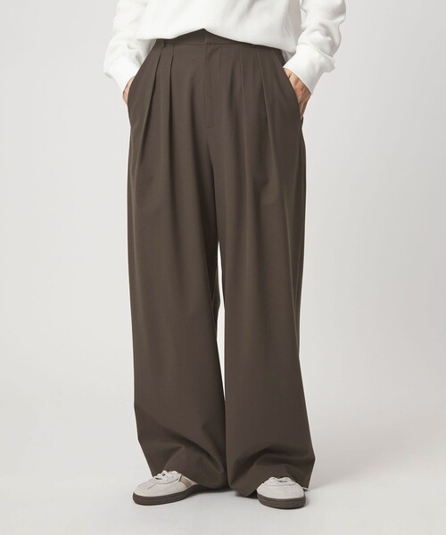 green label relaxing(グリーンレーベルリラクシング)の「【WEB限定】<at ease>オルマイ スラックス ウォッシャブル ストレッチ UVカット(スラックス・レディース・ブラック/ダークブラウン/ベージュ/ネイビー・SHORT/36/38)」の6枚目の写真