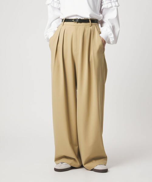 green label relaxing(グリーンレーベルリラクシング)の「【WEB限定】<at ease>オルマイ スラックス ウォッシャブル ストレッチ UVカット(スラックス・レディース・ブラック/ダークブラウン/ベージュ/ネイビー・SHORT/36/38)」の15枚目の写真