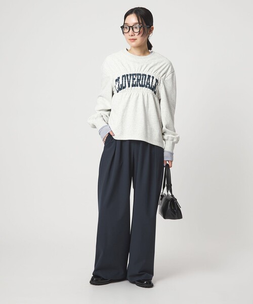 green label relaxing(グリーンレーベルリラクシング)の「【WEB限定】<at ease>オルマイ スラックス ウォッシャブル ストレッチ UVカット(スラックス・レディース・ブラック/ダークブラウン/ベージュ/ネイビー・SHORT/36/38)」の20枚目の写真