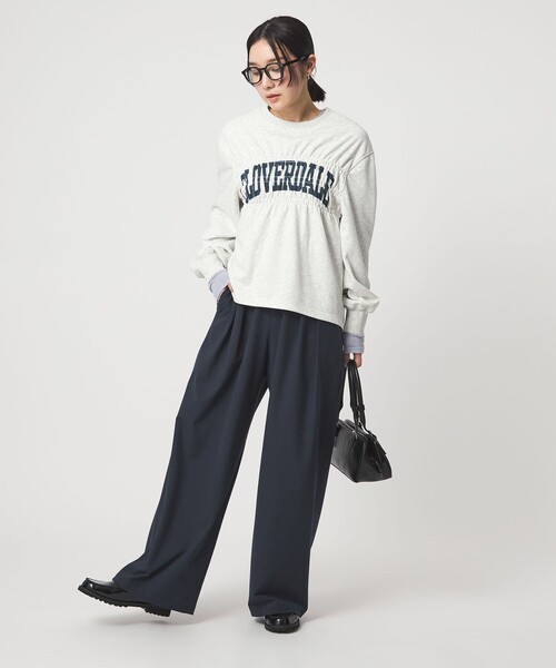 green label relaxing(グリーンレーベルリラクシング)の「【WEB限定】<at ease>オルマイ スラックス ウォッシャブル ストレッチ UVカット(スラックス・レディース・ブラック/ダークブラウン/ベージュ/ネイビー・SHORT/36/38)」の21枚目の写真