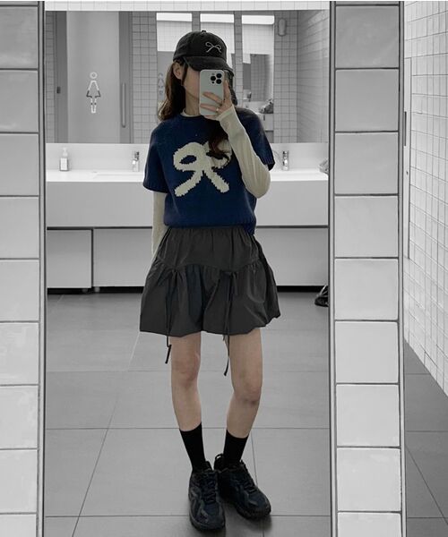 Midnight Move(ミッドナイトムーブ)の「ribbon skirt (ivory)(スカート・レディース・その他・M/S)」の5枚目の写真