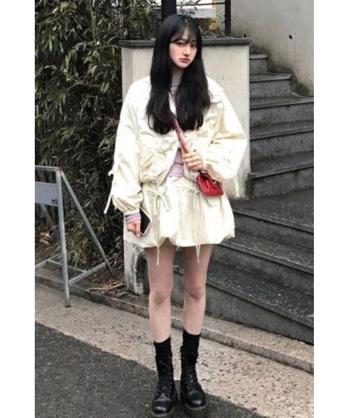 Midnight Move(ミッドナイトムーブ)の「ribbon skirt (ivory)(スカート・レディース・その他・M/S)」の7枚目の写真