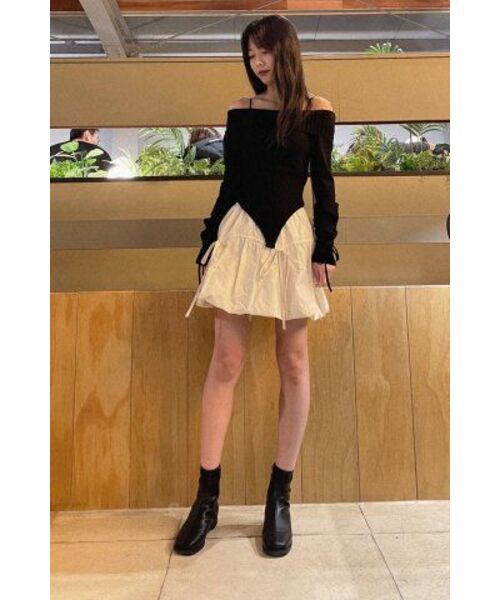 Midnight Move(ミッドナイトムーブ)の「ribbon skirt (ivory)(スカート・レディース・その他・M/S)」の9枚目の写真