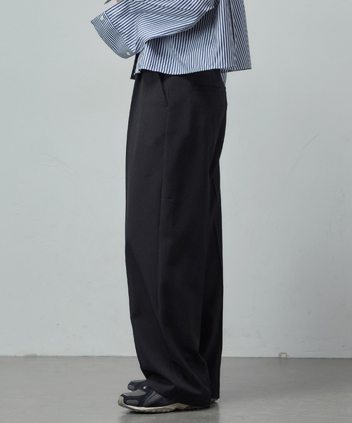 JOURNAL STANDARD（ジャーナルスタンダード）の「《追加4》ウールライクストレッチスラックス（その他パンツ・レディース・ブラック/チャコールグレー/ブラウン・34/36/38）」の12枚目の写真