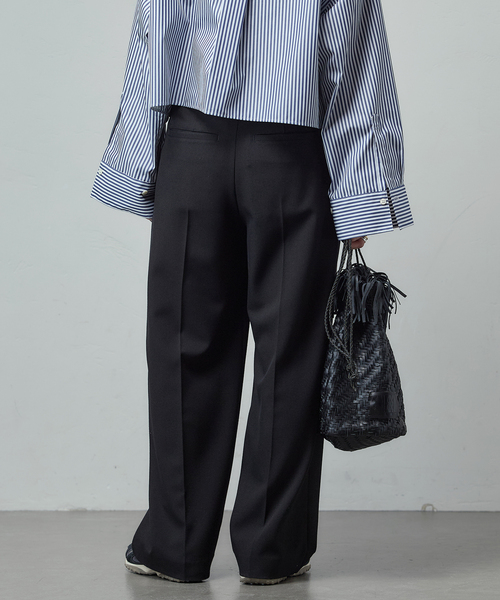 JOURNAL STANDARD（ジャーナルスタンダード）の「《追加4》ウールライクストレッチスラックス（その他パンツ・レディース・ブラック/チャコールグレー/ブラウン・34/36/38）」の13枚目の写真