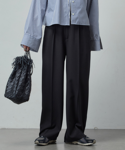 JOURNAL STANDARD（ジャーナルスタンダード）の「《追加4》ウールライクストレッチスラックス（その他パンツ・レディース・ブラック/チャコールグレー/ブラウン・34/36/38）」の14枚目の写真