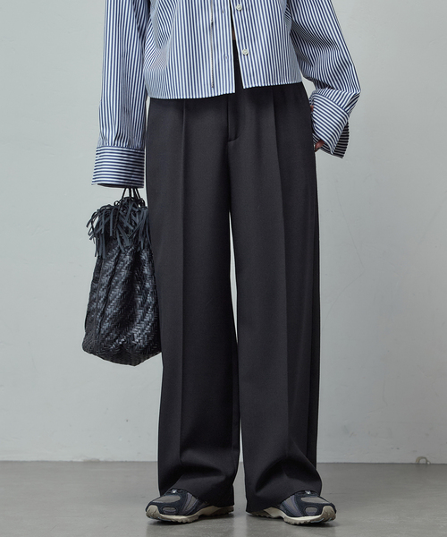 JOURNAL STANDARD（ジャーナルスタンダード）の「《追加4》ウールライクストレッチスラックス（その他パンツ・レディース・ブラック/チャコールグレー/ブラウン・34/36/38）」の15枚目の写真