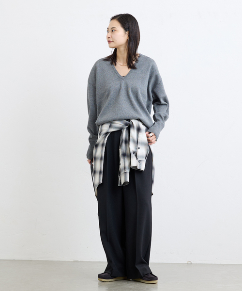 JOURNAL STANDARD（ジャーナルスタンダード）の「《追加4》ウールライクストレッチスラックス（その他パンツ・レディース・ブラック/チャコールグレー/ブラウン・34/36/38）」の16枚目の写真