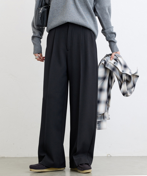 JOURNAL STANDARD（ジャーナルスタンダード）の「《追加4》ウールライクストレッチスラックス（その他パンツ・レディース・ブラック/チャコールグレー/ブラウン・34/36/38）」の18枚目の写真