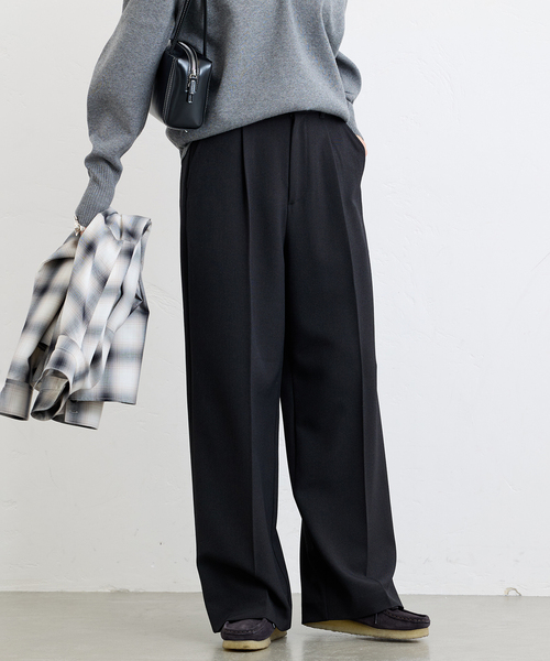 JOURNAL STANDARD（ジャーナルスタンダード）の「《追加4》ウールライクストレッチスラックス（その他パンツ・レディース・ブラック/チャコールグレー/ブラウン・34/36/38）」の19枚目の写真