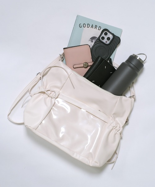 shopnikoniko(ショップニコニコ)の「痛バ 痛バッグ 推し活 クリアポケット付き サイドリボン3wayバッグ(バックパック/リュック・レディース・シルバー/ホワイト/ブラック・フリー)」の20枚目の写真