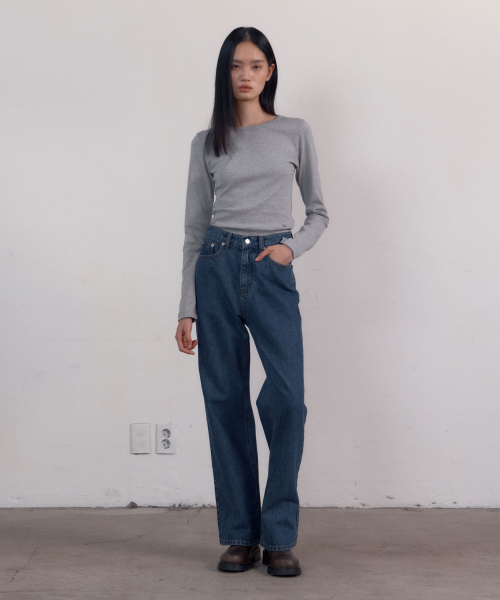 38COMEONCOMMON（38カモンコモン）の「Symbol Slim Long Sleeve T-Shirts (Melange Grey)（Tシャツ/カットソー・レディース・その他・FREE）」の5枚目の写真