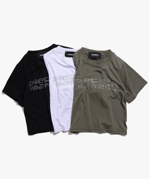 PIECEMAKER(ピースメーカー)の「CRYSTAL LOGO CROP TEE (WHITE)(Tシャツ/カットソー・レディース・その他・FREE)」の3枚目の写真