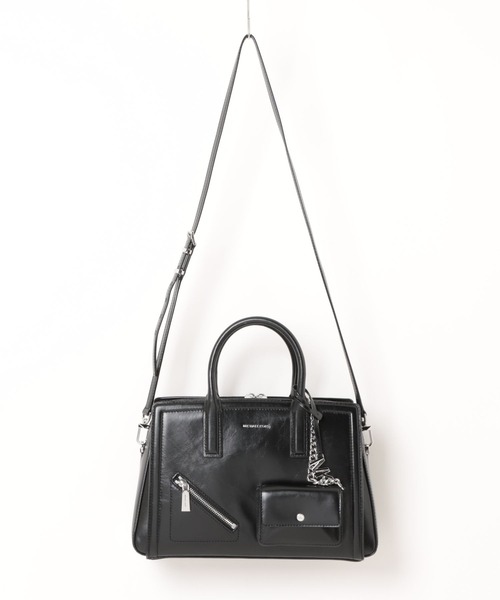 MICHAEL KORS（マイケルコース）の「LAILA レザー サッチェル ミディアム（ハンドバッグ・レディース・ブラック・FREE）」の4枚目の写真