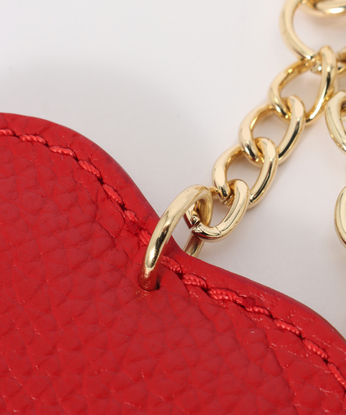 La TOTALITE（ラトータリテ）の「AULENTTI/オウレンティ  レザーハートチャーム（その他小物・レディース・レッド/ブラック/アイボリー・FREE）」の8枚目の写真