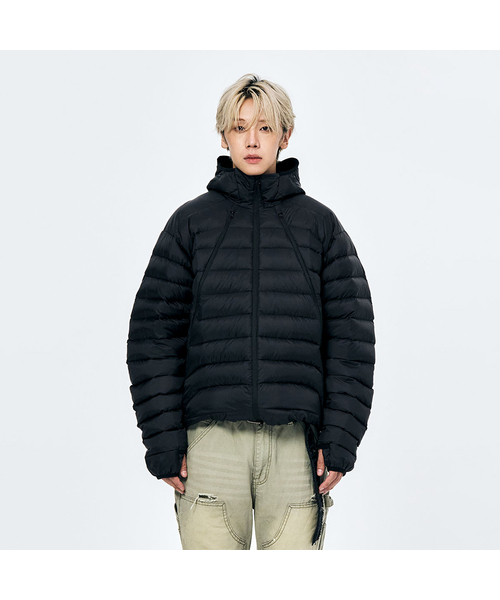 SCHISM INDUCING(スキズムインデューシング)の「CATERPIE PUFFER JACKET (4color)(ダウンジャケット/コート・レディース・スカイブルー/グリーン/クリーム/ブラック・LARGE/MEDIUM)」の2枚目の写真