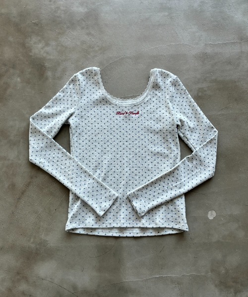 SHAGGIE(シャギー)の「スタープリント2WAYスムーストップス(Tシャツ/カットソー・レディース・ライトブルー/ホワイト/グレー/イエロー・FREE)」の19枚目の写真