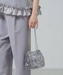 NANO universe | スパンコール巾着バッグ(ショルダーバッグ)