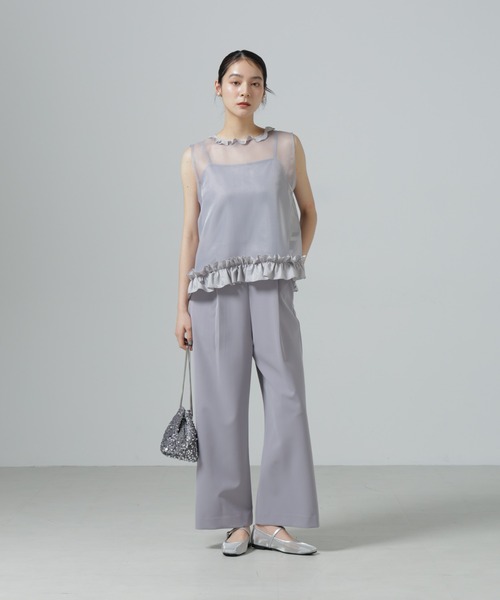 NANO universe(ナノユニバース)の「スパンコール巾着バッグ(ショルダーバッグ・レディース・ブラック/シルバー・F)」の3枚目の写真