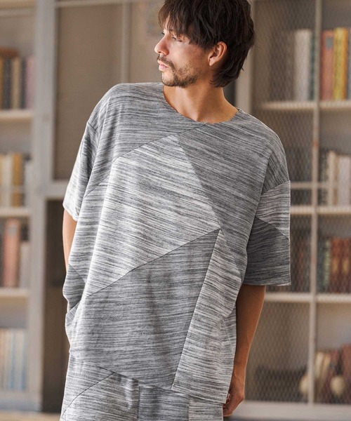 セール】mt10221- Crazy Pattern Pile Short Sleeve Tee クレイジー