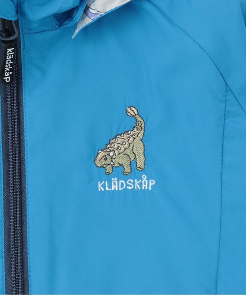 kladskap(クレードスコープ)の「恐竜リバーシブルウィンドブレーカー(ナイロンジャケット・キッズ・ターコイズブルー/マスタード・120cm/130cm/110cm/100cm/90cm)」の14枚目の写真
