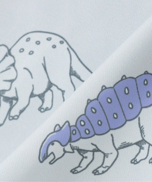 kladskap(クレードスコープ)の「恐竜リバーシブルウィンドブレーカー(ナイロンジャケット・キッズ・ターコイズブルー/マスタード・120cm/130cm/110cm/100cm/90cm)」の3枚目の写真