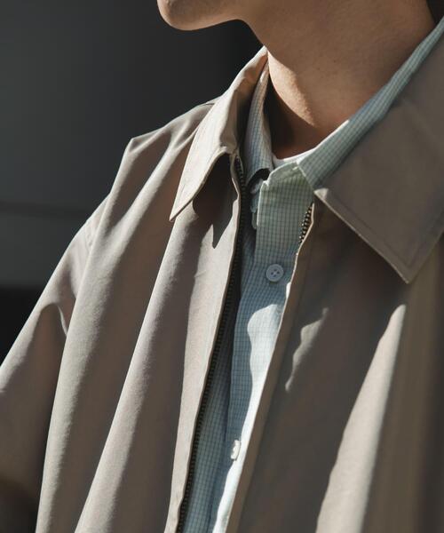 URBAN RESEARCH DOORS(アーバンリサーチドアーズ)の「ヘムシャーリング フルジップ ブルゾン(ブルゾン・メンズ・ベージュ/ネイビー・MEDIUM/LARGE)」の10枚目の写真