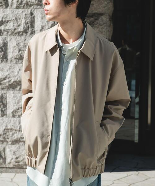 URBAN RESEARCH DOORS(アーバンリサーチドアーズ)の「ヘムシャーリング フルジップ ブルゾン(ブルゾン・メンズ・ベージュ/ネイビー・MEDIUM/LARGE)」の12枚目の写真