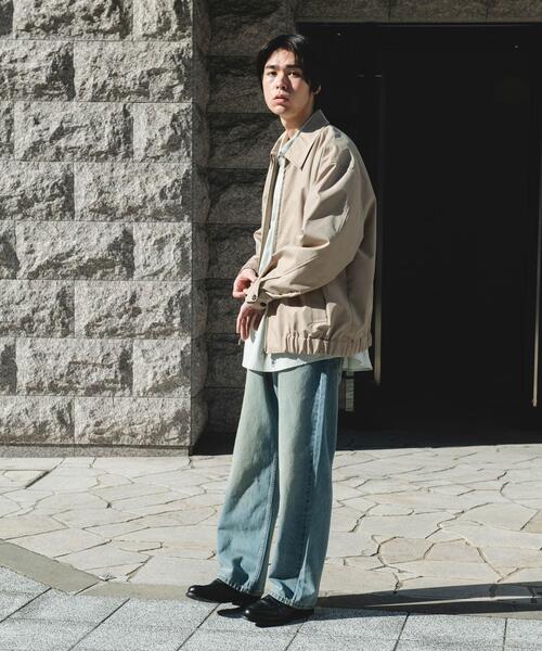 URBAN RESEARCH DOORS(アーバンリサーチドアーズ)の「ヘムシャーリング フルジップ ブルゾン(ブルゾン・メンズ・ベージュ/ネイビー・MEDIUM/LARGE)」の16枚目の写真