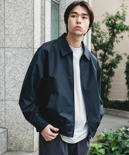 URBAN RESEARCH DOORS(アーバンリサーチドアーズ)の「ヘムシャーリング フルジップ ブルゾン(ブルゾン・メンズ・ベージュ/ネイビー・MEDIUM/LARGE)」の22枚目の写真