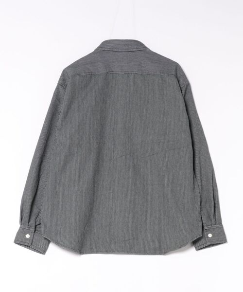 ROUGH TRADE(ラフトレード)の「ヒッコリー 長袖ワークシャツ(M1)(シャツ/ブラウス・メンズ・ブラック系/ブルー系/ネイビー系・MEDIUM/LARGE/X-LARGE)」の6枚目の写真