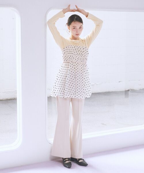 earth music&ecology(アースミュージックアンドエコロジー)の「Wリボンパンプス(パンプス・レディース・ベージュ/サックスブルー/ブラック・L/M/S)」の8枚目の写真