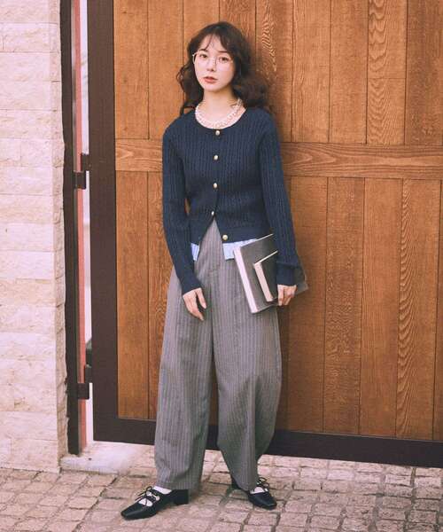 earth music&ecology(アースミュージックアンドエコロジー)の「Wリボンパンプス(パンプス・レディース・ベージュ/サックスブルー/ブラック・L/M/S)」の14枚目の写真