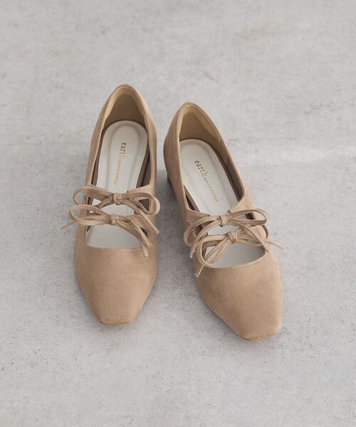 earth music&ecology（アースミュージックアンドエコロジー）の「Wリボンパンプス（パンプス・レディース・ベージュ/サックスブルー/ブラック・L/M/S）」の15枚目の写真