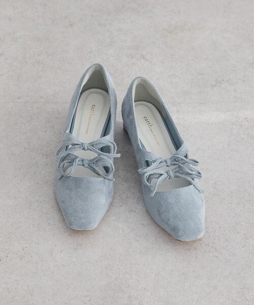 earth music&ecology（アースミュージックアンドエコロジー）の「Wリボンパンプス（パンプス・レディース・ベージュ/サックスブルー/ブラック・L/M/S）」の16枚目の写真